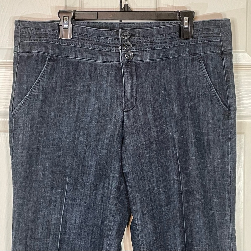 Maurice’s Dark Blue Wide-Leg Jeans size 15/16R Preowned - Picture 3 of 5